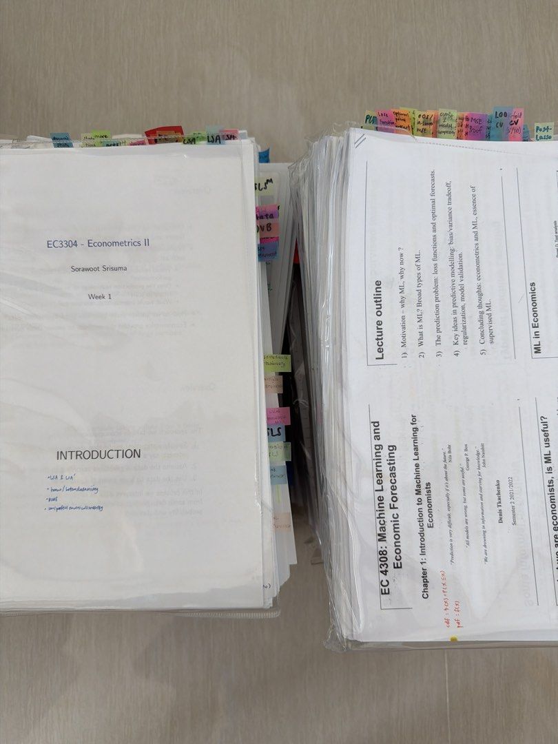 FREE NUS Econs Lecture, Tutorial notes (Category: Textbooks) located in Singapore. Submitted by sky.14 (Listing ID 1464186952, Image 1). Description: Notes for various Economics modules, namely: EC1101E EC2303 EC2101 EC2102 EC2104 EC3304 EC3102 EC3101 EC3332 EC3303 EC3343 EC4382 EC4308 Am clearing some space and looking to give them away for FREE (self-collect under my block or paid mailing or lalamove etc) Most mods MAY include lecture notes, tu