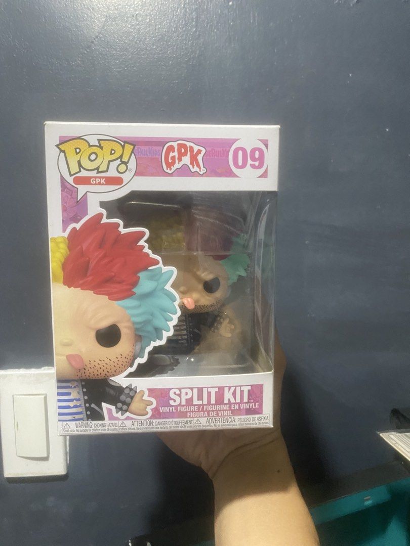 Funko Pop GPK Split Kit #09 Vinyl Figure (Category: Designer & Blind Box Toys) located in Paranaque City. Submitted by toffthekermit (Listing ID 1464206547, Image 1). Description: - Funko Pop! Garbage Pail Kids #09 Split Kit - like new and sealed box - Must-have for Funko Pop collectors.
