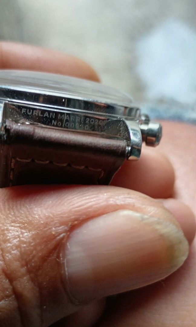 Furlanmarri Castagna chronograph Meca-Quartz (Category: Men's Watches) located in San Jose. Submitted by lenlorie3649 (Listing ID 1464203183, Image 3). Description: Furlanmarri Castagna chronograph Quartz mecha-Quartz Seiko VK64 caliber watch only all working.