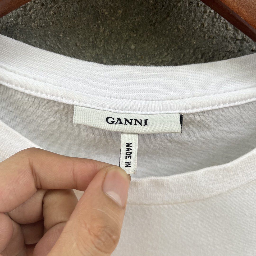 GANNI (Category: Shirts) located in Manila. Submitted by flippinn (Listing ID 1464290609, Image 3). Description: Small 19W 28L Lints Lalamove or J&t Express + Shipping fee.