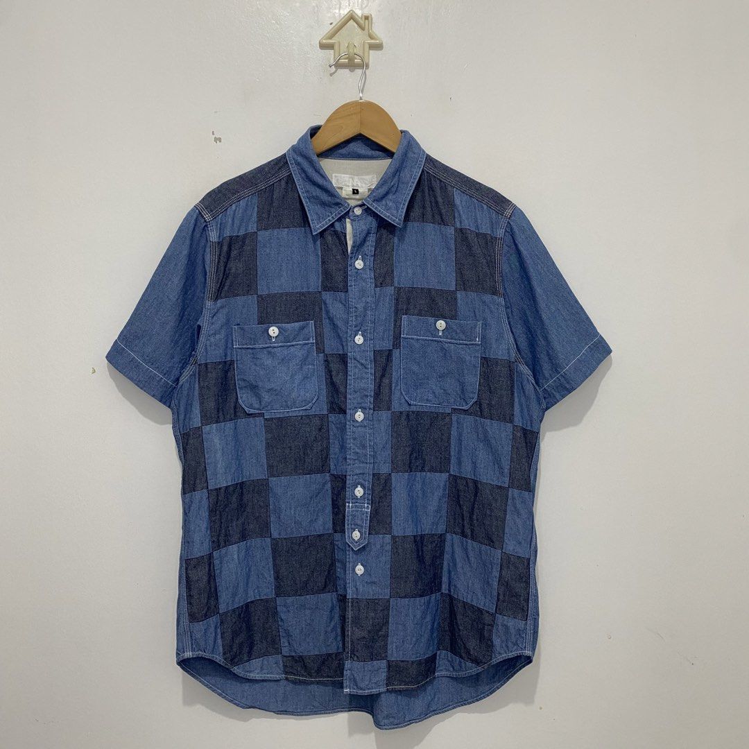 Ganryu Comme des Garcons Patchwork Polo (Category: Formal Shirts) located in Tanauan. Submitted by flexingthriftsph (Listing ID 1464191517, Image 1). Description: Ganryu Comme des Garcons Patchwork Polo Large on tag 22.5 inches - chest 19.5 inches - shoulder 29.5 - 31 inches - length Slight on fade on sleeves Still in good condition -2,500.00.