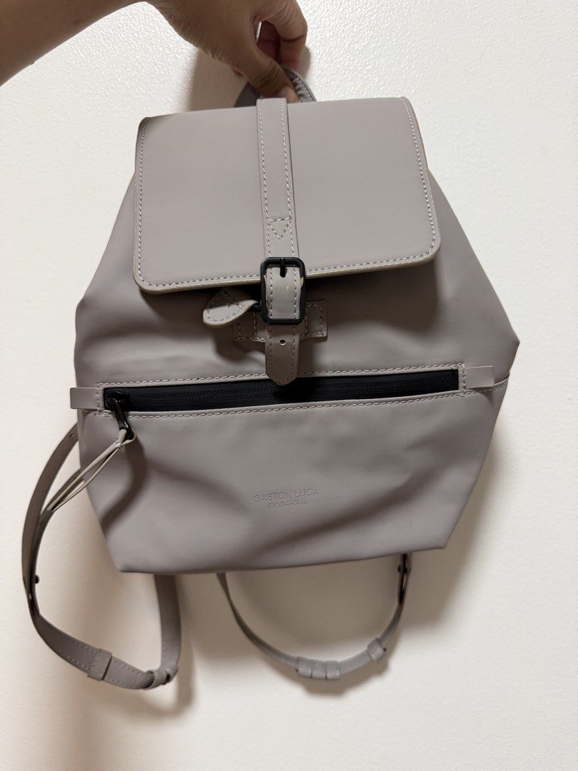 Gaston Luga Stockholm Backpack (Category: Backpacks) located in Paranaque City. Submitted by ferrewr (Listing ID 1464352452, Image 1). Description: - Gaston Luga Stockholm backpack - Crafted from 100% recycled polyester with polyurethane coating - Interior pocket for organization - Secure drawstring closure - Ideal for everyday adventures - 100% authentic / original .