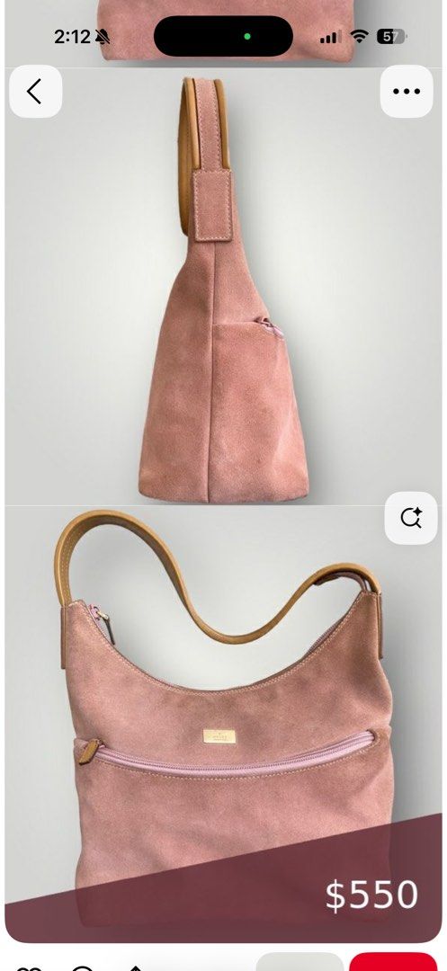 G*cci authentic suede hobo bag (Category: Luxury Bags & Wallets) located in Muntinlupa City. Submitted by atelier.archive (Listing ID 1464194944, Image 3). Description: - guaranteed authentic - money back if proven fake - can send more photos upon requests for sure buyers -no refunds/exchange - no bogus buyers - lowball offers will NOT be entertained .