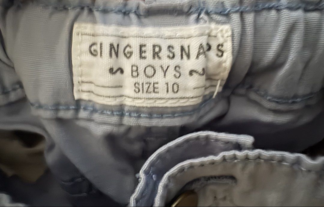 Gingersnaps Boys Shorts Size 10 Light Blue (Category: Babies & Kids Fashion) located in Manila. Submitted by rarity88 (Listing ID 1464202354, Image 3). Description: - Brand: Gingersnaps - Color: Light Blue - Size: 10 but this was worn when son was 7, with slender physique, - Features: Elastic waistband for comfort, two front pockets, two back pockets - Like new used only once or twice. No holes or tears. Pick up: Makati City.