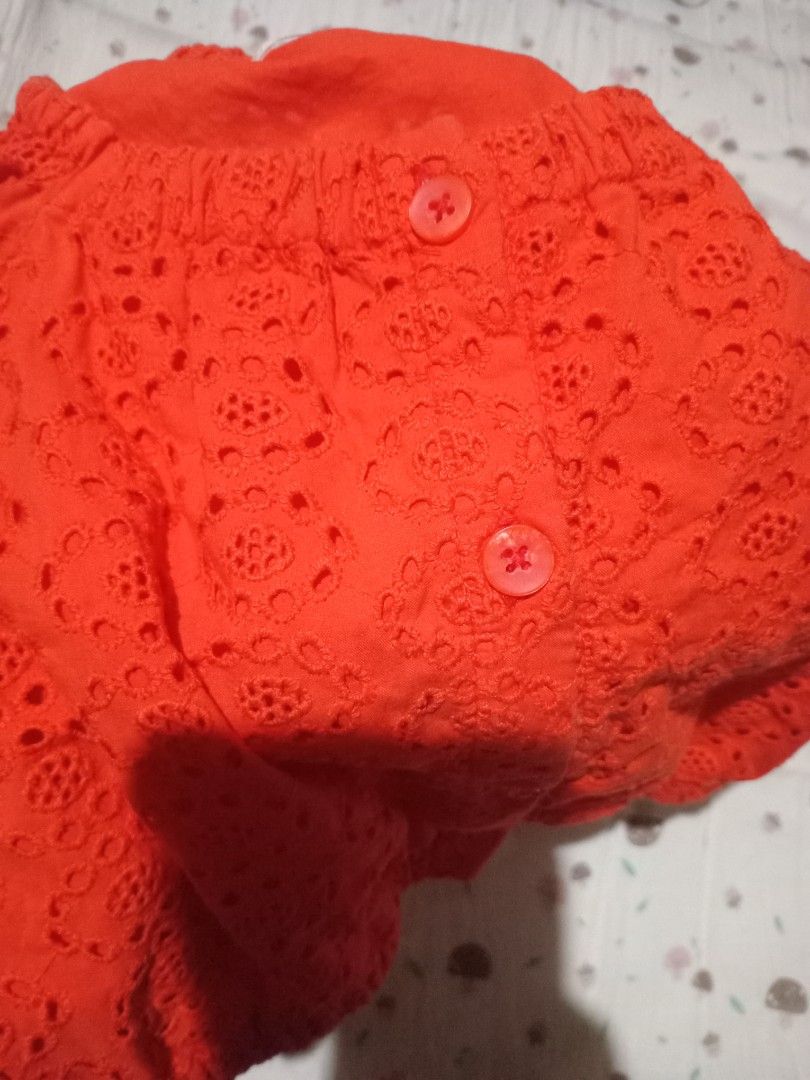 Gingersnaps Eyelet Top S2 (Category: Babies & Kids Fashion) located in Quezon City. Submitted by kyleenscloset (Listing ID 1464298852, Image 3). Description: ♡ gingersnaps ♡ s2 ♡ red orange eyelet top ♡ no flaws.