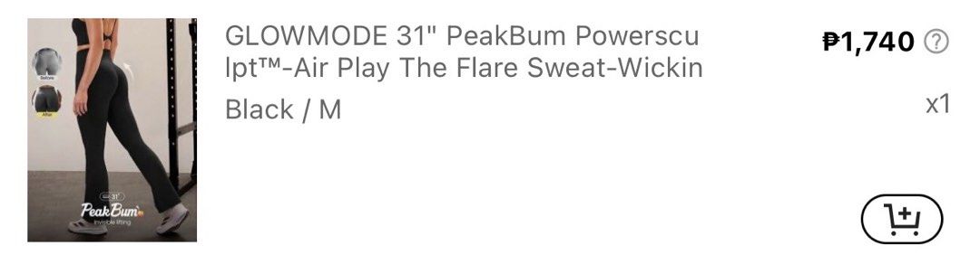 GLOWMODE flared pants (1700+) (Category: Activewear) located in Quezon City. Submitted by styleandcomfort (Listing ID 1464275111, Image 3). Description: Never worn Got this for 1700+ Message me for inquiries 😊.