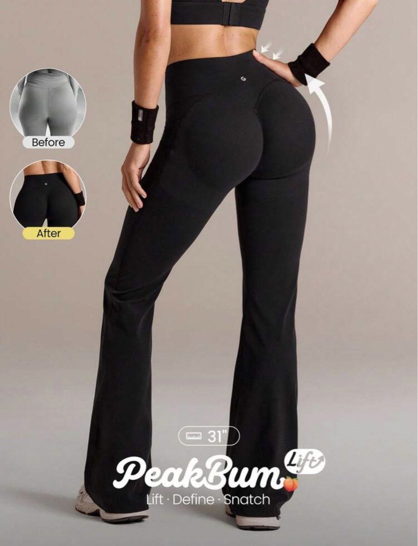 GLOWMODE flared pants (1700+) (Category: Activewear) located in Quezon City. Submitted by styleandcomfort (Listing ID 1464275111, Image 1). Description: Never worn Got this for 1700+ Message me for inquiries 😊.