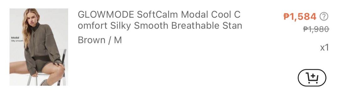 GLOWMODE SoftCalm Modal Cool Comfort Jacket M Brown (Category: Coats, Jackets and Outerwear) located in Quezon City. Submitted by styleandcomfort (Listing ID 1464275090, Image 2). Description: Worn once Got this for 1500+ Message me for inquiries.