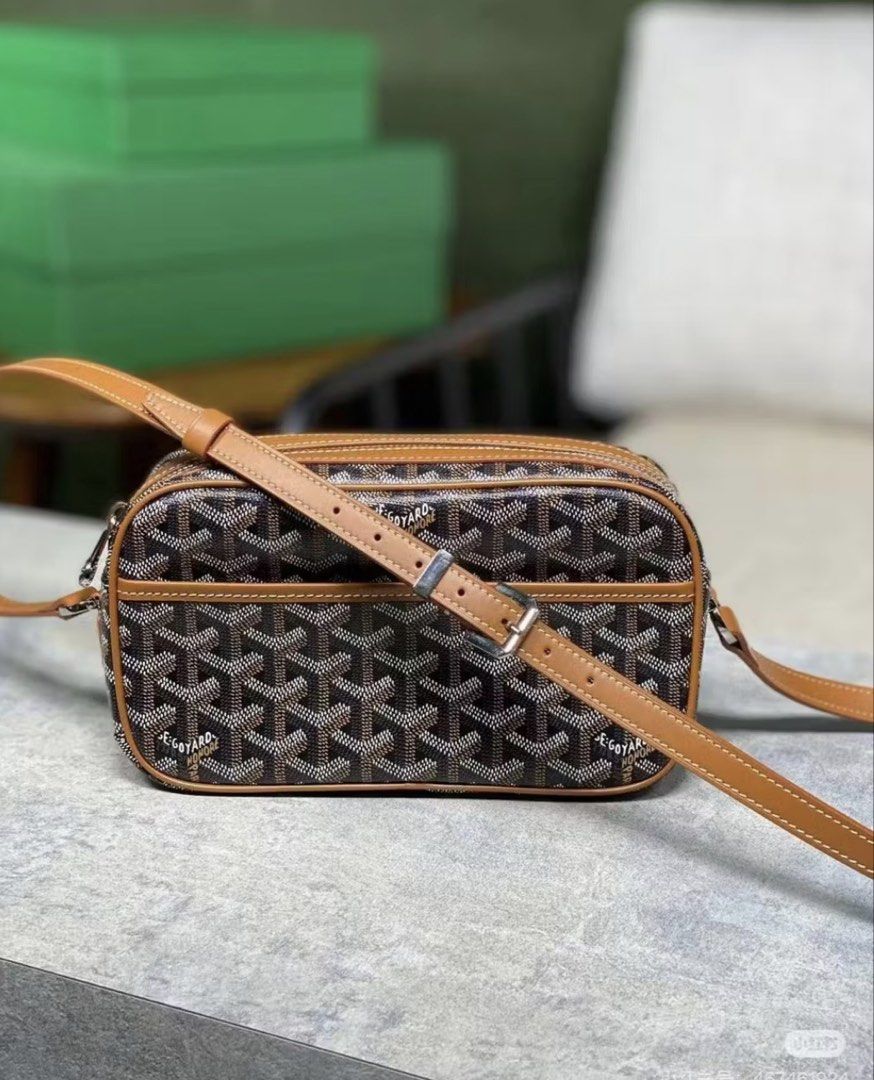 Goyard Crossbody Bag - Multiple Colors Available (Category: Luxury Bags & Wallets) located in Caloocan City. Submitted by cjayworldwide (Listing ID 1464353720, Image 2). Description: DUPER - Available colors: Dark Grey, Black, Green, Brown - Material: Classic Goyardine canvas with leather trim - Perfect size for essentials - Includes dust bag and authenticity cards - Great for daily use or travel.