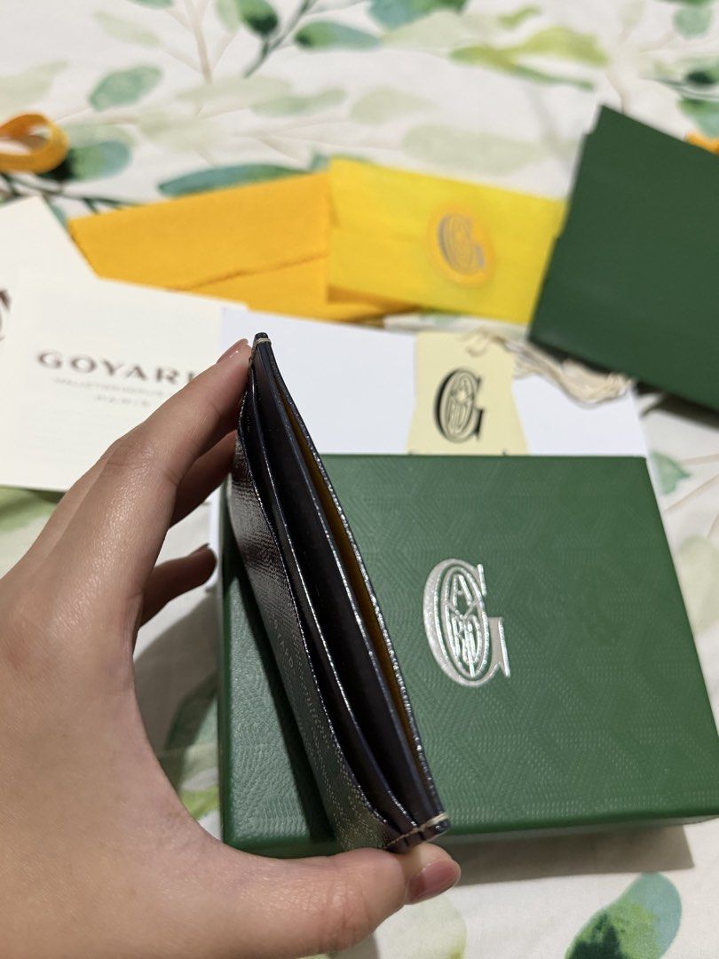 Goyard Sulpice Card Holder - Navy Blue (Category: Luxury Bags & Wallets) located in Manila. Submitted by thebaddestcloset (Listing ID 1464291712, Image 3). Description: Goyard Sulpice Card Holder — Navy Blue Selling a Goyard card holder in excellent, like-new condition. ✨ * Classic Goyardine canvas * Navy/black colorway * Minimalist and timeless design * Comes with box, dust/packaging materials, tags, and booklet as shown in photos * Kept careful