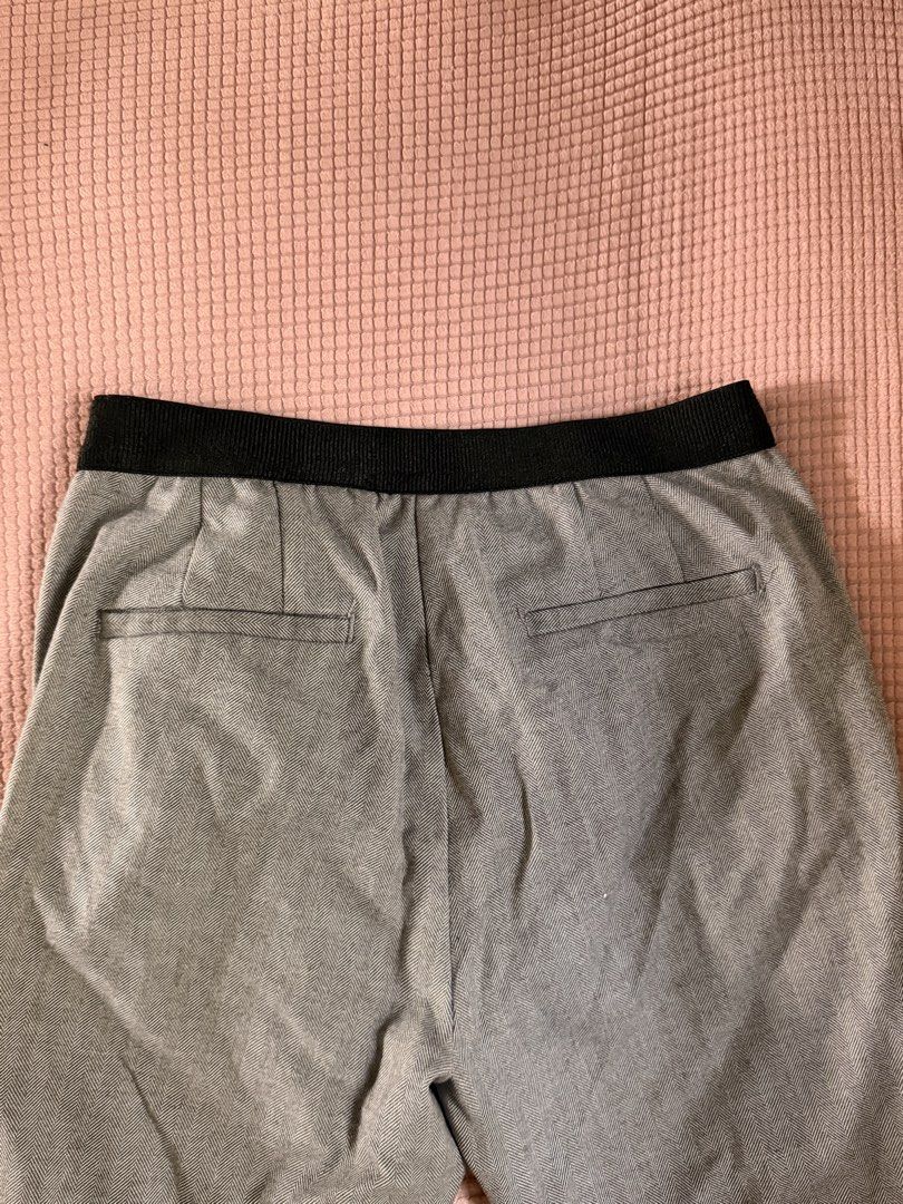 gray tailored straight-leg trousers (Category: Other Bottoms) located in Daraga. Submitted by littlemissdeclutter.wtme (Listing ID 1464196790, Image 3). Description: - used once only - Straight-leg slacks - Minimalist formal pants - can fit up to M.
