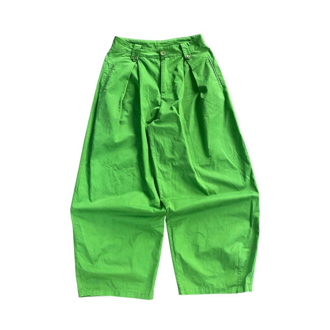 Green pleated wide trouser (Category: Trousers) located in Iloilo. Submitted by nextwearco_ilo (Listing ID 1464241813, Image 1). Description: Green pleated wide trouser • Like new condition • 30 Waistline • 40 Length • 10.5 Leg opening ₱ 599 Only Loc : Iloilo city Dm.