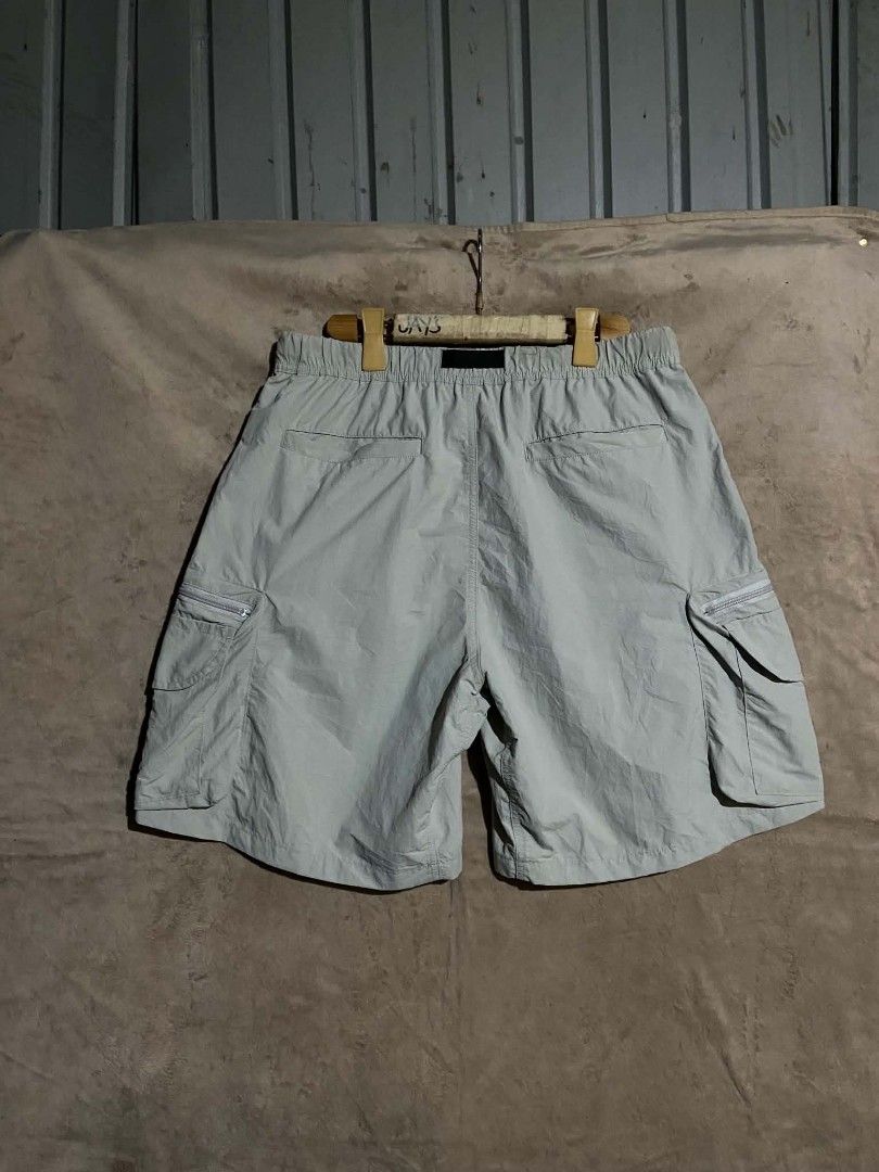 GU Cargo Shorts XL Grey Belted Zip Pockets (Category: Shorts) located in Lianga. Submitted by arwthrifts (Listing ID 1464260844, Image 2). Description: GU by Uniqlo Utility Cargo short Excellent Condition No issue or Flaws Dimes:34-36x20 Price:600 Plus sf,Dm if interested 📩.