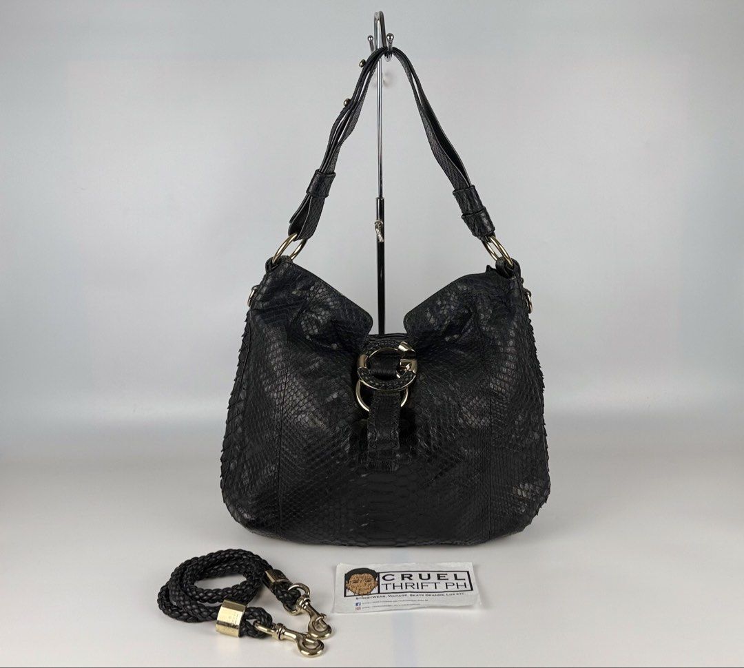 Gucci - Tom Ford - Python Shoulder Bag - 2000’s Gucci Tom Ford Era (Category: Luxury Bags & Wallets) located in Cabanatuan. Submitted by Cruel.Thrift.PH (Listing ID 1464263154, Image 1). Description: 2000’s Gucci Tom Ford Era Python Shoulder Bag Authenticity Guaranteed Condition : 9/10 Price : 45,500 + Shipping Fee.
