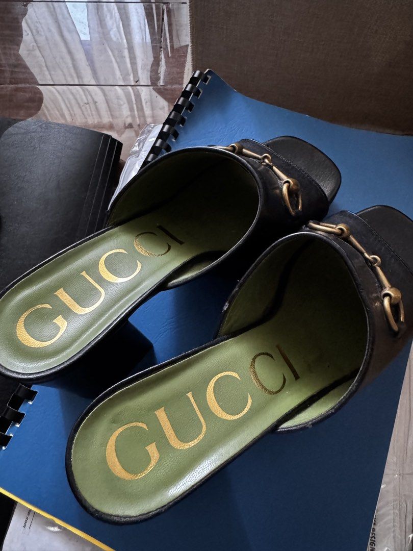 Gucci Leather Horsebit Sandals (Category: Sneakers & Footwear) located in Makati City. Submitted by mxrtsss (Listing ID 1464203424, Image 1). Description: .