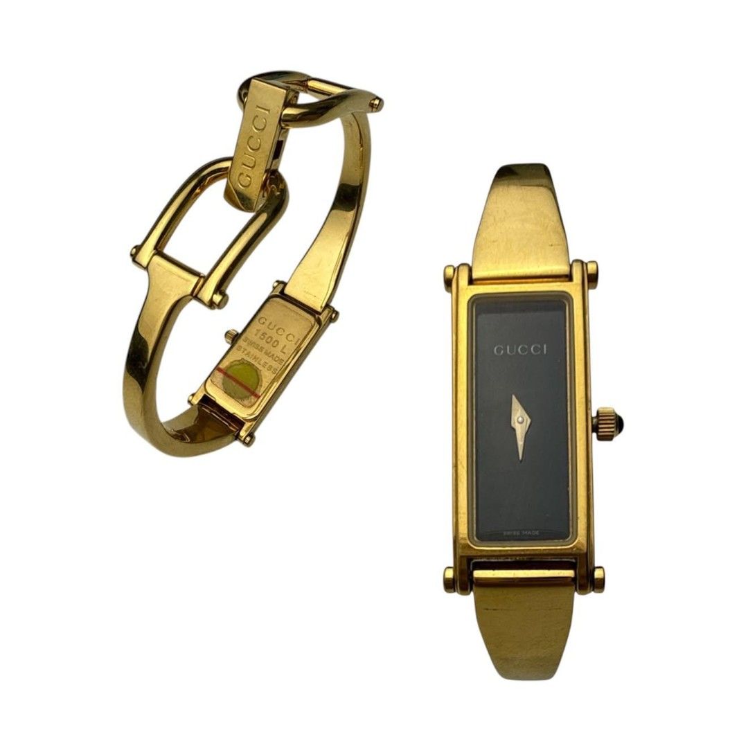 Gucci watch (Vintage) (Category: Luxury Watches) located in Paranaque City. Submitted by purple.aster_ (Listing ID 1464248176, Image 3). Description: Vintage Gucci watch (size wrist: 7-7.4 inches).
