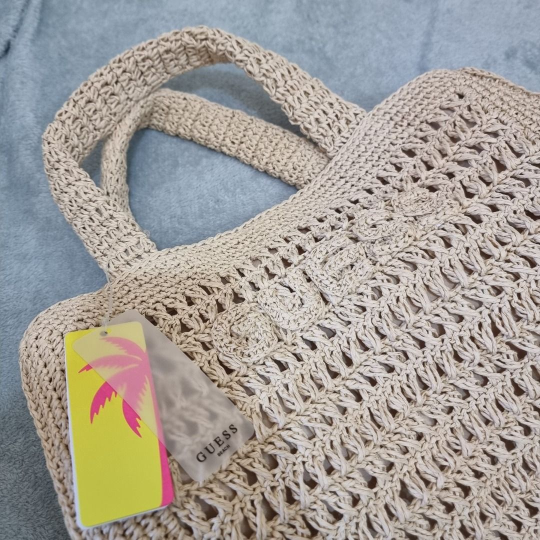 GUESS Beach Tote Bag (Category: Tote Bags) located in Las Pinas. Submitted by mooncollections (Listing ID 1464220046, Image 2). Description: ✨ ️ BRAND NEW with TAG ✨ ✅ ️ ​excellent condition ✅ ️ never been used ✅ ️ no issue ✅ ️ bargain price, 50% off ✅ ️ orig price 3k++ 🔸 ️ crochet beach bag 🔸 ️ cute in actual 🔸 ️ big/spacious in actual 🔸 ️ perfect beach ootd bag ⚠️ FIRST TO PAY, GETS THE ITEM ⚠️ No to bogus buyers/joy reservers ⚠️ No return/