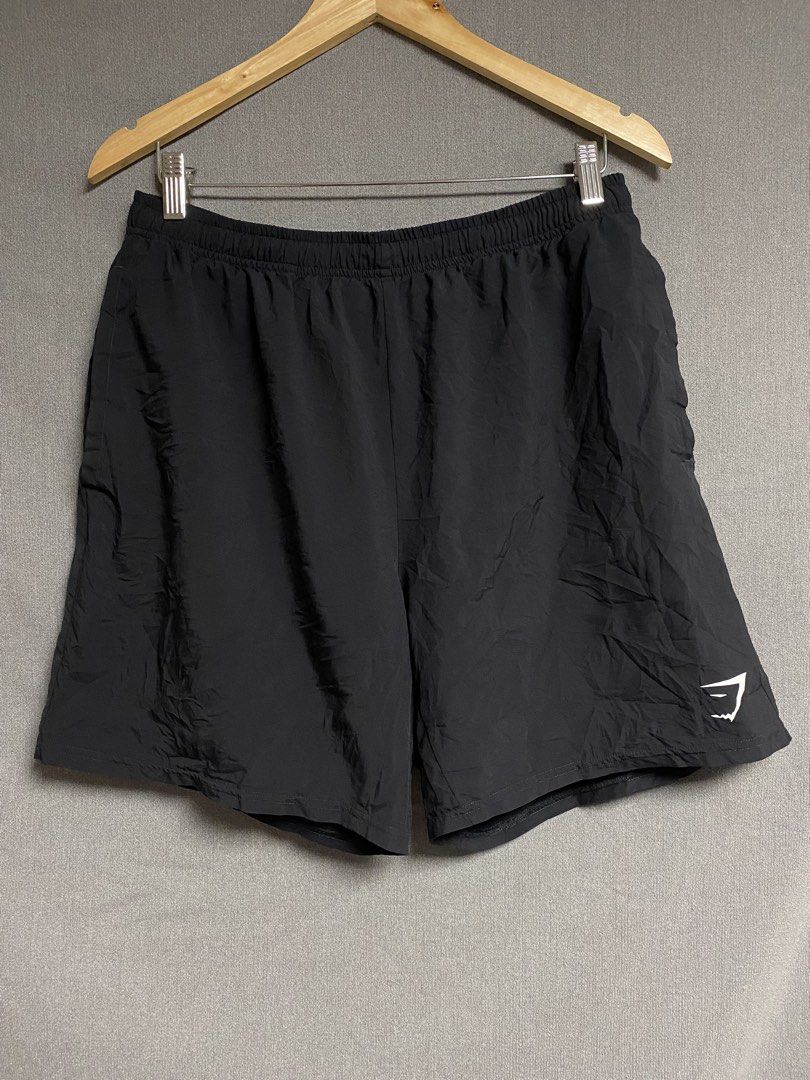 Gymshark Short (Category: Shorts) located in Cabuyao City. Submitted by ukaythriftshirt (Listing ID 1464266840, Image 2). Description: Gymshark Short Excellent Condition Waist 32-34 Length 17 Color rate 9/10 No hard issue just minimal paint stain check pics, removable - 650.