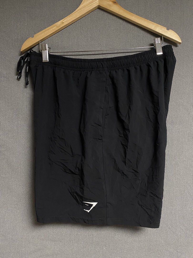 Gymshark Short (Category: Shorts) located in Cabuyao City. Submitted by ukaythriftshirt (Listing ID 1464266840, Image 1). Description: Gymshark Short Excellent Condition Waist 32-34 Length 17 Color rate 9/10 No hard issue just minimal paint stain check pics, removable - 650.
