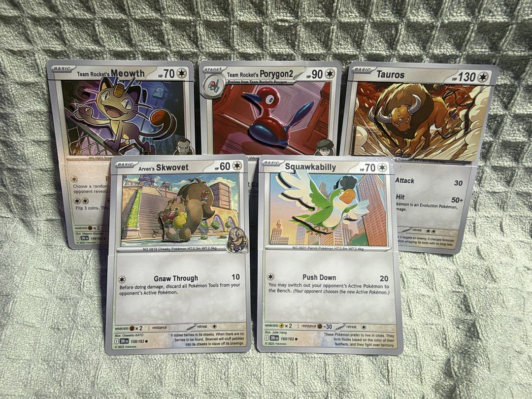 Handmade 3D Card Sculptures - Colorless Type Series (Category: Handmade Craft) located in Manila. Submitted by riversong.04 (Listing ID 1464179631, Image 1). Description: Handcrafted, multi-layered 3D art displays featuring Colorless-Type Pokemon. Perfect for desk decor, display cases, or as a unique gift for collectors. Available Characters in this Listing: - 3 for ₱130 •Skwovet (x1) •Squawkabilly (x1) •Meowth (x3) •Tauros (x3) •Porygon2 (x2) Pr