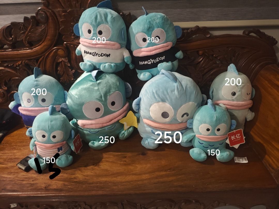 Hangyodon Plush (Category: Plushies & Soft Toys) located in Caloocan City. Submitted by silenttiger_4b8c30 (Listing ID 1464143121, Image 1). Description: 1500 all or by piece indicated at the photo ...all clear etiketa and with paper tag un black lng na naka tshirt walang papertag.