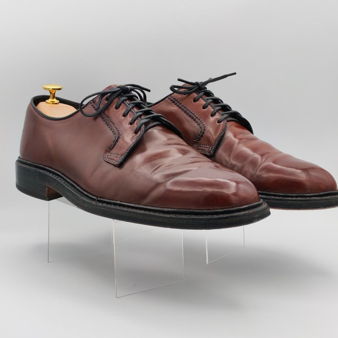 Hanover Horween Shell Cordovan Plain Toe Blucher Shoes - US 11.5 (Category: Dress Shoes) located in Taguig. Submitted by lukaemanuel (Listing ID 1464265212, Image 3). Description: Hanover Horween Shell Cordovan Plain Toe Blucher Shoes – US 11.5 — 👞 Condition: Used / vintage 📏 Size: US 11.5 🎨 Color: Burgundy / Color 8 style shell cordovan tone 🥾 Style: Plain toe blucher / derby 🌍 Made in: USA 🎁 Inclusions: Shoes only; shoe trees not included