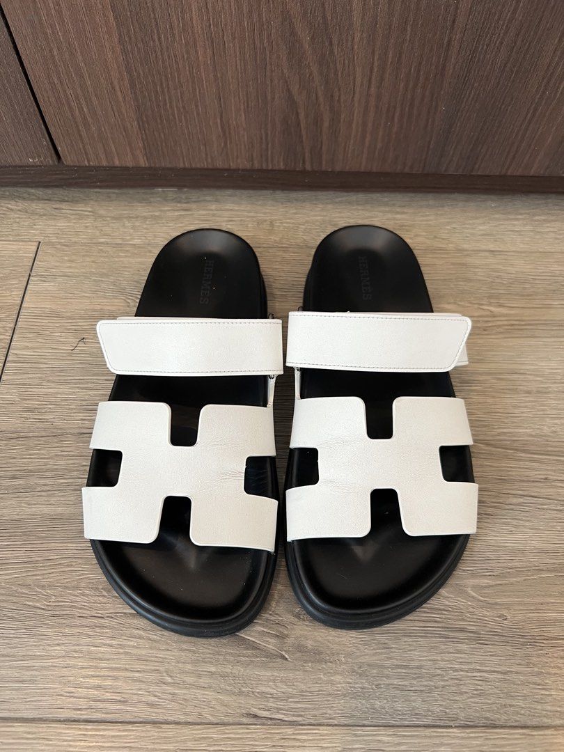 Hermes Chypre (Category: Flats & Sandals) located in Pasig City. Submitted by 2etal (Listing ID 1464187030, Image 1). Description: Complete with box and paperbag Size 37. 5.