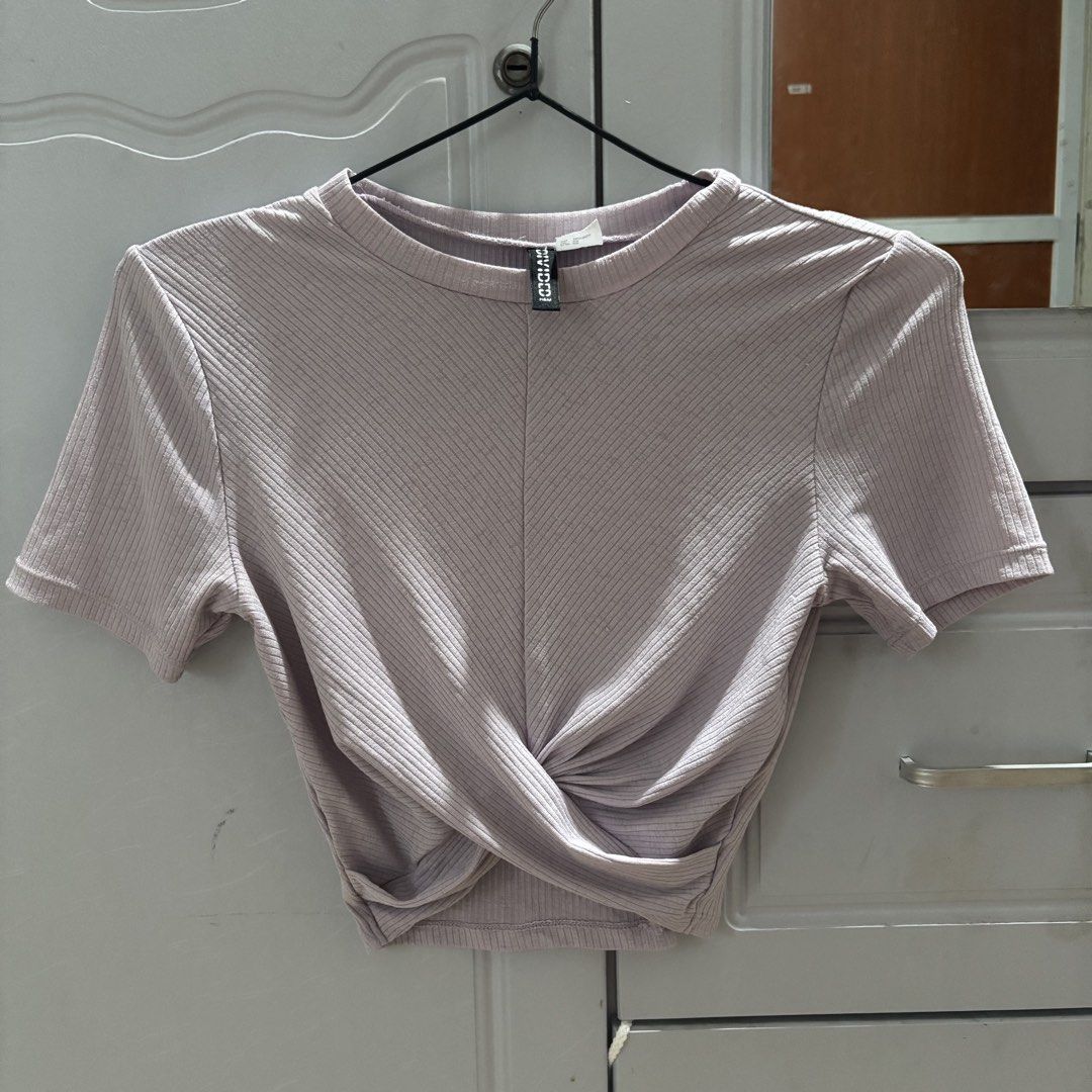 H&M Lavender Lilac Twisted Top (Category: Others Tops) located in Binan City. Submitted by mypreloved_haul (Listing ID 1464190818, Image 1). Description: LAST PRICE POSTED! FOR SURE BUYERS ONLY! .