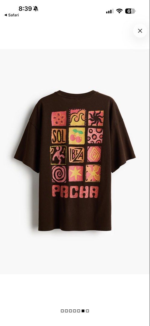 H&M Pacha Oversized T-Shirt (Category: Shirts) located in Marikina City. Submitted by casualnchic (Listing ID 1464186910, Image 3). Description: Brand New Original/Not Ov3r Run$ H&M Pacha Oversized T-Shirt Personally bought in H&M Bought for 799 pesos Selling it for 699 only.