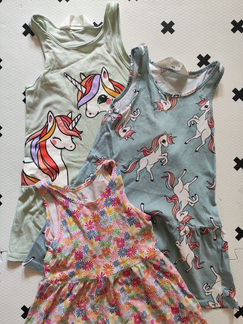 H&M set 🌈 (Category: Babies & Kids Fashion) located in Taguig. Submitted by cleanupmomma (Listing ID 1464165860, Image 2). Description: Please take time to read Sold as Set Original 2 h&m dresses free floral dress wyiwyg.