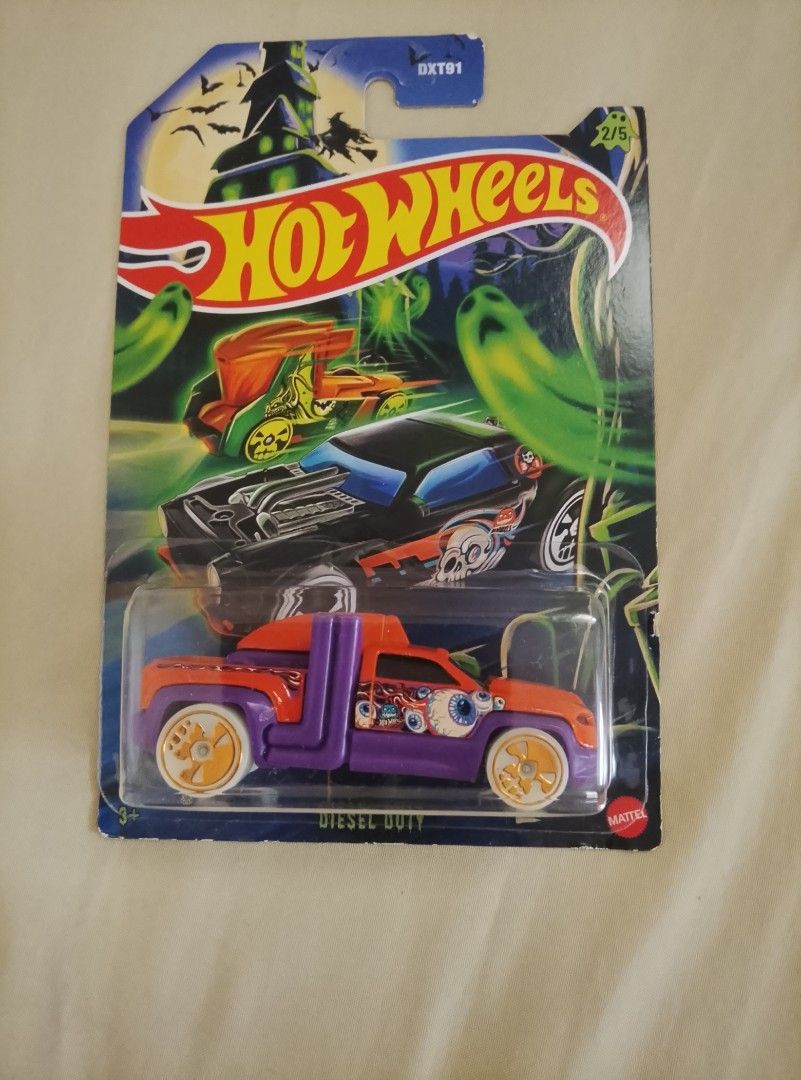 holloween set hot wheels (Category: Kids Toys) located in Manila. Submitted by shinedes (Listing ID 1464203303, Image 3). Description: holloween cars set hotwheels CUL8R Haul -0- Gram Nigth Shifter Hollowback Diesel Duty made in malaysia.