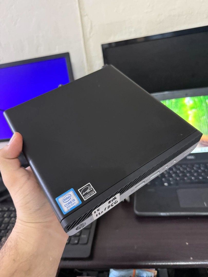 HP ProDesk 400 G4 Mini PC - Intel Core i5 8th Gen (Category: Desktops) located in Manila. Submitted by happyearth.953a15 (Listing ID 1464354402, Image 2). Description: HP mini PC I5 8th gen Intel UHD Graphics 630 16gb ram 256gb ssd Windows 11 pro OS Unit with power adapter 💸💸 9,000 Location: San Andres bukid manila Pick up or deliver.