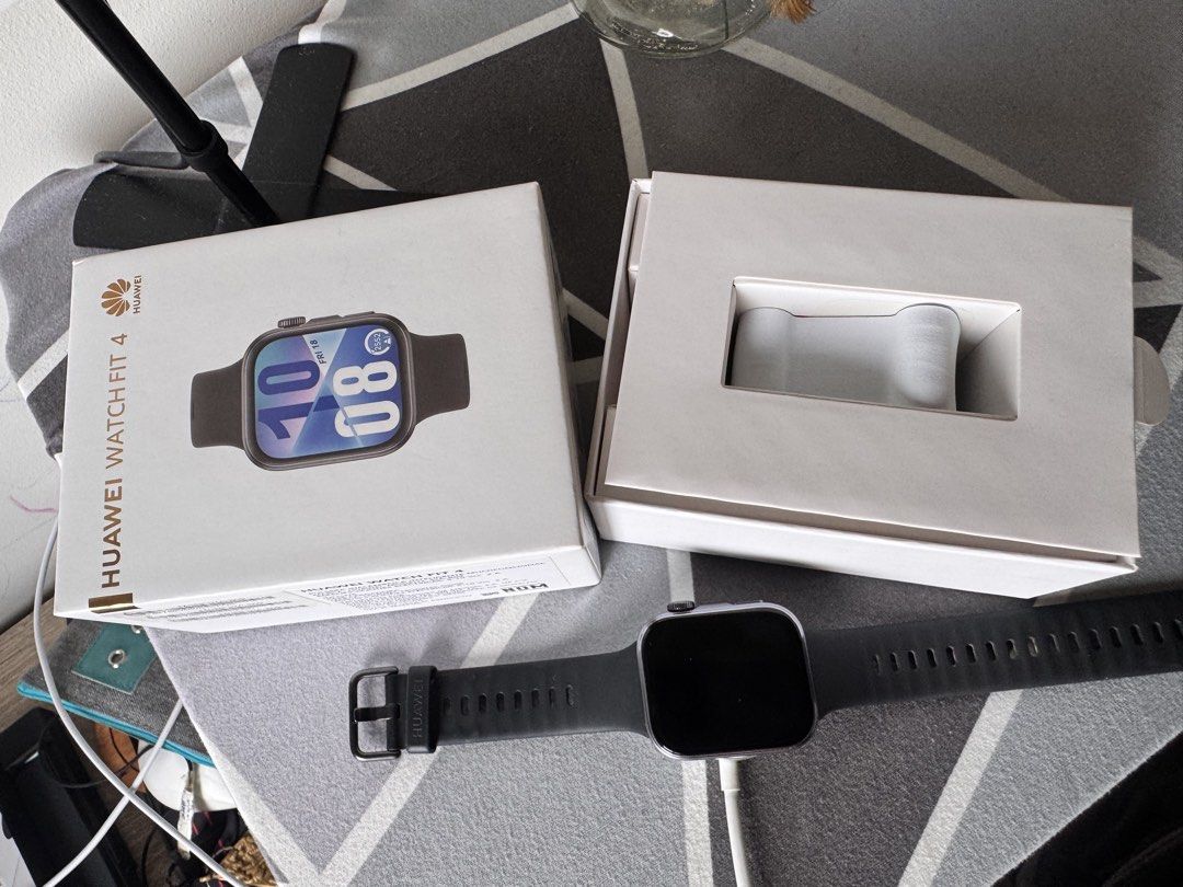 Huawei Watch Fit 4 (Category: Wearables & Smart Watches) located in Quezon City. Submitted by arkiolly (Listing ID 1464172132, Image 2). Description: HUAWEI WATCH FIT 4 • 1.82” AMOLED Display • 480 × 408 Resolution • Up to 2,000 nits brightness • Aluminum Alloy Case • GPS Built-in • 100+ Workout Modes • Heart Rate & SpO₂ Monitoring • Sleep & Stress Tracking • 5 ATM Water Resistant • Bluetooth Calling • Up to 10 Days Battery Life • Compatible with