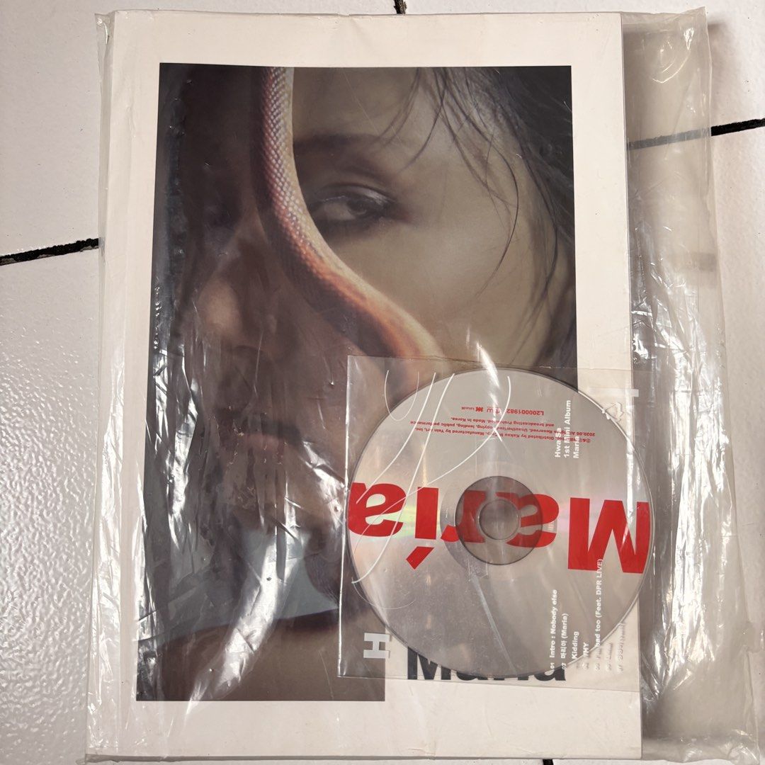 HwaSa's 1st Mini Album: Maria (Category: CDs & DVDs) located in Muntinlupa City. Submitted by kmadv (Listing ID 1464173864, Image 1). Description: - Includes CD and photocard.