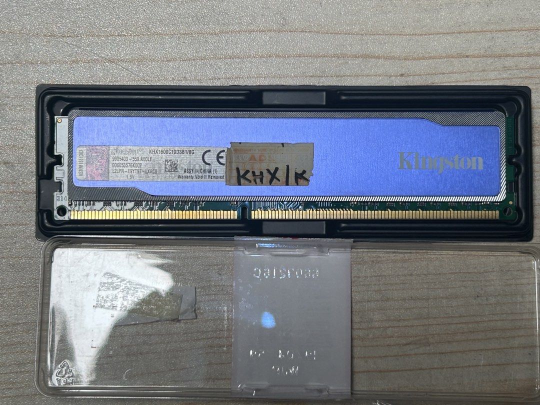 HyperX Blu DDR3 RAM Module (Category: Computer Parts) located in Quezon City. Submitted by mrchlp.erizo (Listing ID 1464265674, Image 2). Description: Kingston HyperX 8GB DDR3 1600MHz (PC3-12800) - KHX1600C10D3B1/8G - Blue - Php 650 ✅ Tested and Working QC Area. PM for more info.