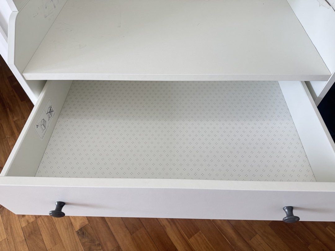 IKEA open wardrobe with 3 drawers (Category: Clothes Drying Rack) located in Manila. Submitted by agatila (Listing ID 1464211060, Image 2). Description: Open wardrobe with 3 drawers from IKEA. Item is fully functional and works as intended. Minor issue: discoloration.