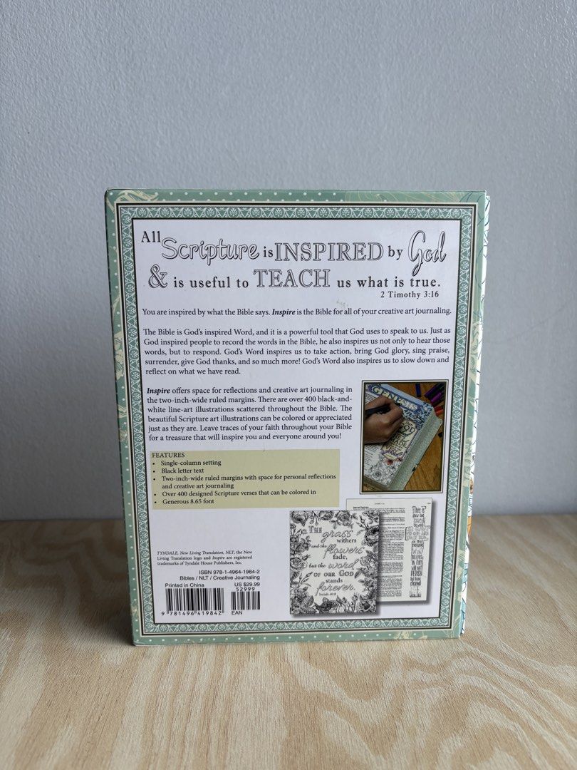 Inspire: The Bible for Creative Journaling (Category: Religion Books) located in Manila. Submitted by smnthsy (Listing ID 1464199064, Image 3). Description: SRP ₱3500.
