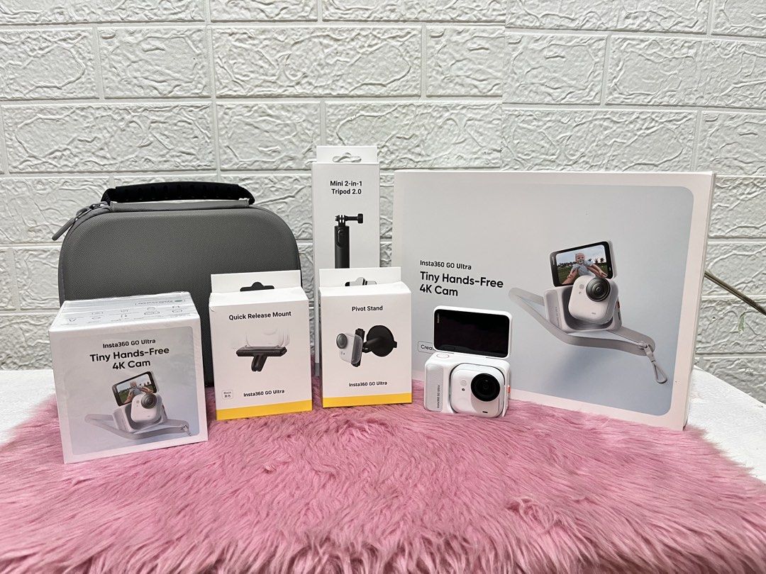 Insta360 Go Ultra (Category: Cameras) located in Calamba. Submitted by _kryzel (Listing ID 1464280115, Image 3). Description: For sale❗️ Insta360 Go Ultra Creator Bundle Reason for selling: magpapalit ng new camera or iPad Details: • Brand new | 8 months old • Original price ₱28,990 • With original receipt • With service warranty • No SD card included Inclusions: • Free hard case • Complete accessories • With cable charger.