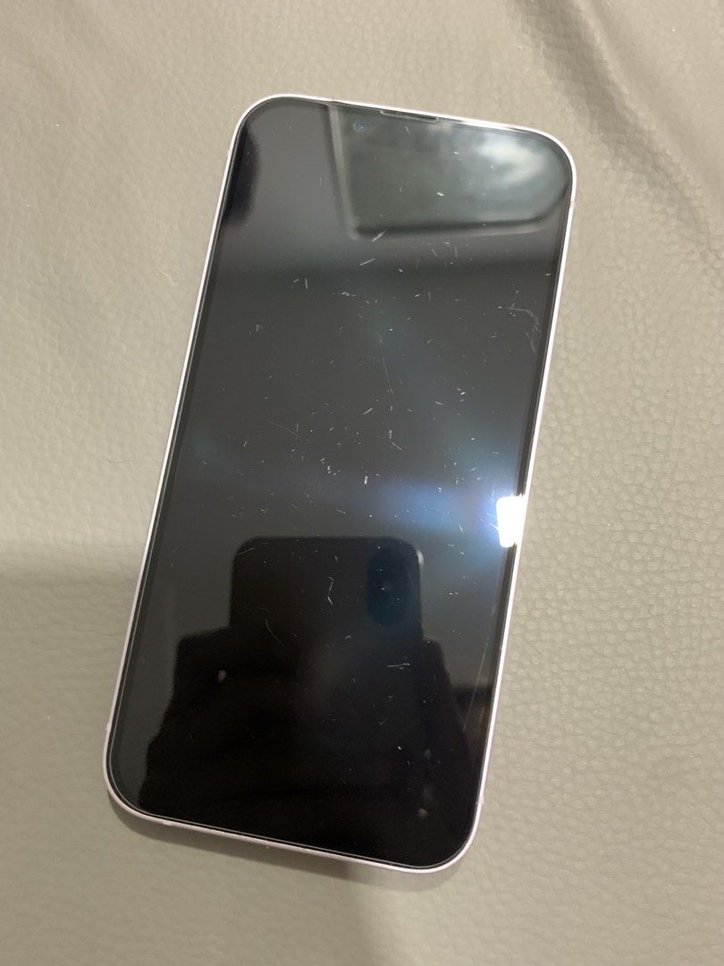 iPhone 14 256GB Purple (Category: iPhone 14 Series) located in San Juan City. Submitted by petitboop (Listing ID 1464299244, Image 3). Description: Selling for my sister. Battery health: 81% Storage: 256GB Model Number: MPW83LL/A (U.S. Variant) e-SIM only. No network restrictions. Please see scratches, dent, and paint chips in pictures. No history of repair. Camera, speaker, screen, and Face ID are all working excellently. Inclusion: Unit only + 