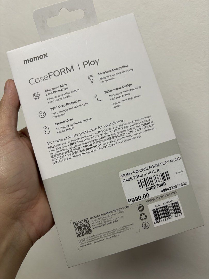 Iphone 16 Case (Category: Other Mobile & Gadget Accessories) located in San Juan City. Submitted by mksb0112 (Listing ID 1464238503, Image 2). Description: used once with back protective cover no flaws rfs: got a new one.