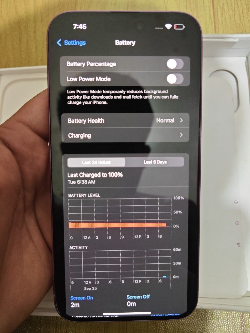 iPhone 16 Plus (Category: iPhone 16 Series) located in Quezon City. Submitted by jureycat86883 (Listing ID 1464167085, Image 1). Description: 128GB | 100% BATTERY HEALTH (7cc) ZP/A | LOCAL VARIANT ANY SIM | NO SIM RESTRICT PAINT CHIPS (SEE IMAGE) DEMO UNIT KAYA MABABA CC CALOOCAN MEETUP PM FOR MORE DETAILS📩.