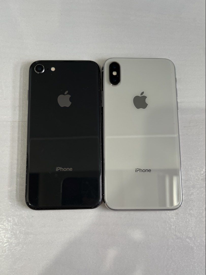iPhone X and 8 BUNDLE 256GB (Category: iPhone X Series) located in Naga. Submitted by ryzxlho (Listing ID 1464159393, Image 1). Description: 2 phones for 10,500 (price negotiable) iPhone X (256GB) - no face id and true tone - earpiece speaker (sa may camera) not working, something to do with the face id din - history of repair sa lcd - mabilis malowbat - no other issues iPhone 8 (256GB) - working touch id - mabilis malowbat (just need to change b