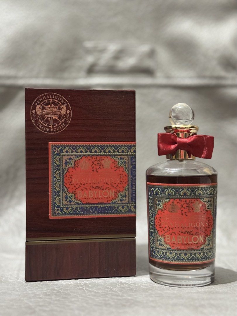 Issue Sale! Penhaligon’s Babylon (Category: Fragrance & Deodorants) located in Quezon City. Submitted by gdpc_ph (Listing ID 1464148837, Image 1). Description: Fragrance Name: Penhaligon’s Babylon (Unisex) Size: 100ML Issue: - Loose sprayer. But still can be sprayed. Perfect for decanting or for personal use only. Item Condition: - Almost full condition. - Check photo for juice level. - Actual photos posted. - Still with box but not in perfect co