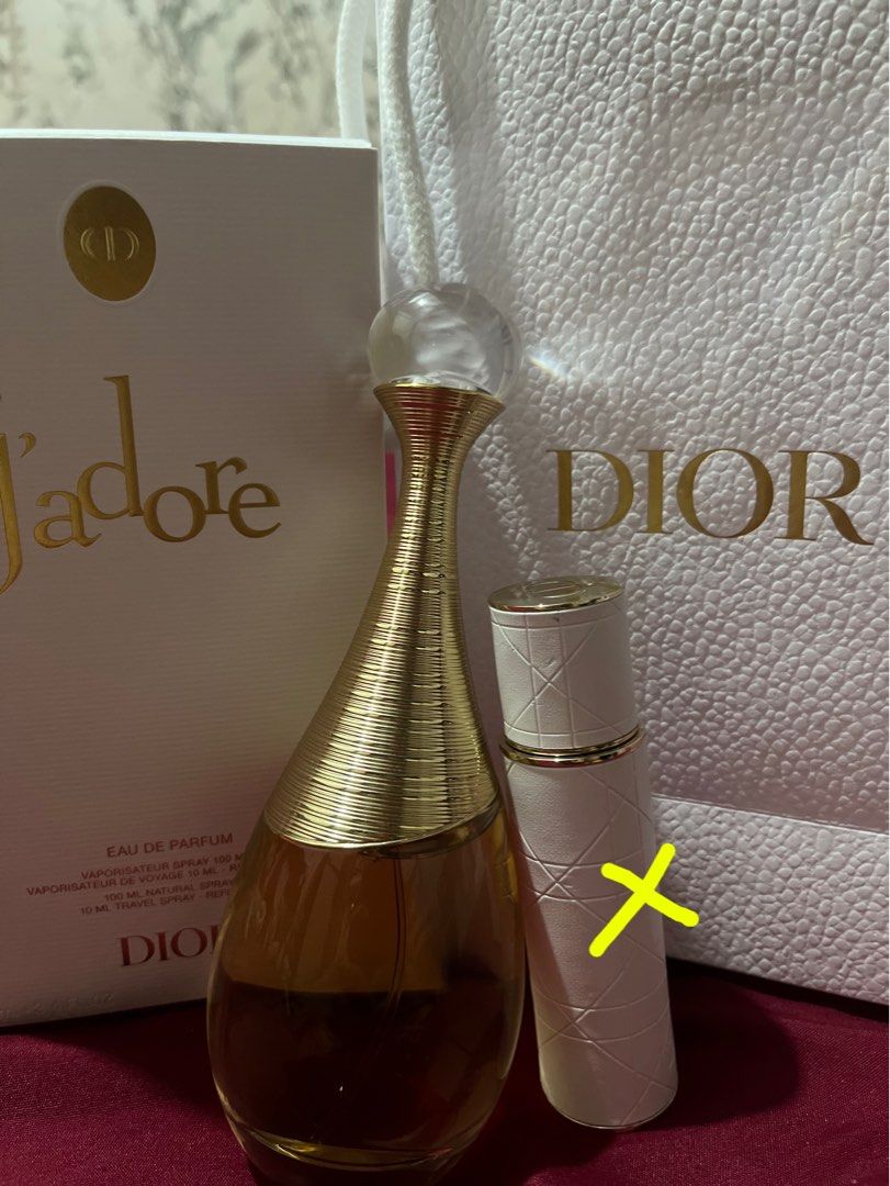 J’adore (Category: Fragrance & Deodorants) located in Manila. Submitted by jdsky (Listing ID 1464201266, Image 1). Description: Jadore 100ml (10ml atomizer not included) Negotiable. It was a gift hasn’t touch the 100ml bottle. Box , paper bag and receipt included .