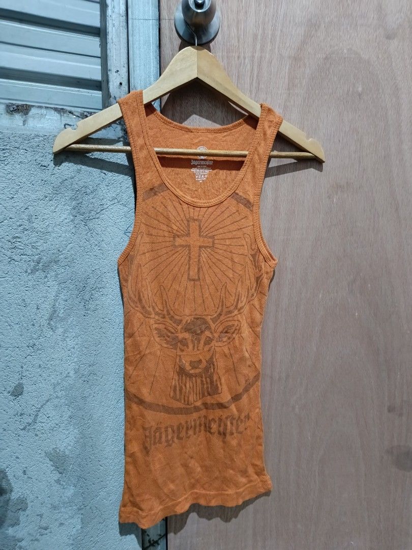 jagermeister y2k tank top (Category: Sleeveless) located in Davao. Submitted by mln-boutique (Listing ID 1464275660, Image 1). Description: size - Small good condition.