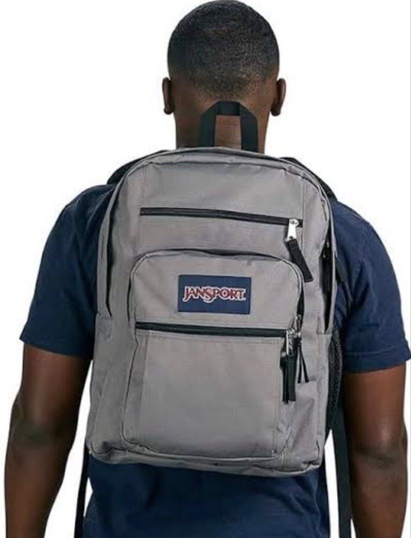 Jansport Big Student Backpack (Category: Luxury Bags & Wallets) located in Angeles City. Submitted by holyfabclothing (Listing ID 1464211299, Image 2). Description: Key Features •Mall price: 4,490 • Two large main compartments for heavy books and gear. • Dedicated 15-inch padded laptop compartment. • Front utility pocket with an organization panel and key clip. • Two front zippered stash pockets and a pleated front stash pocket. • Side water bott