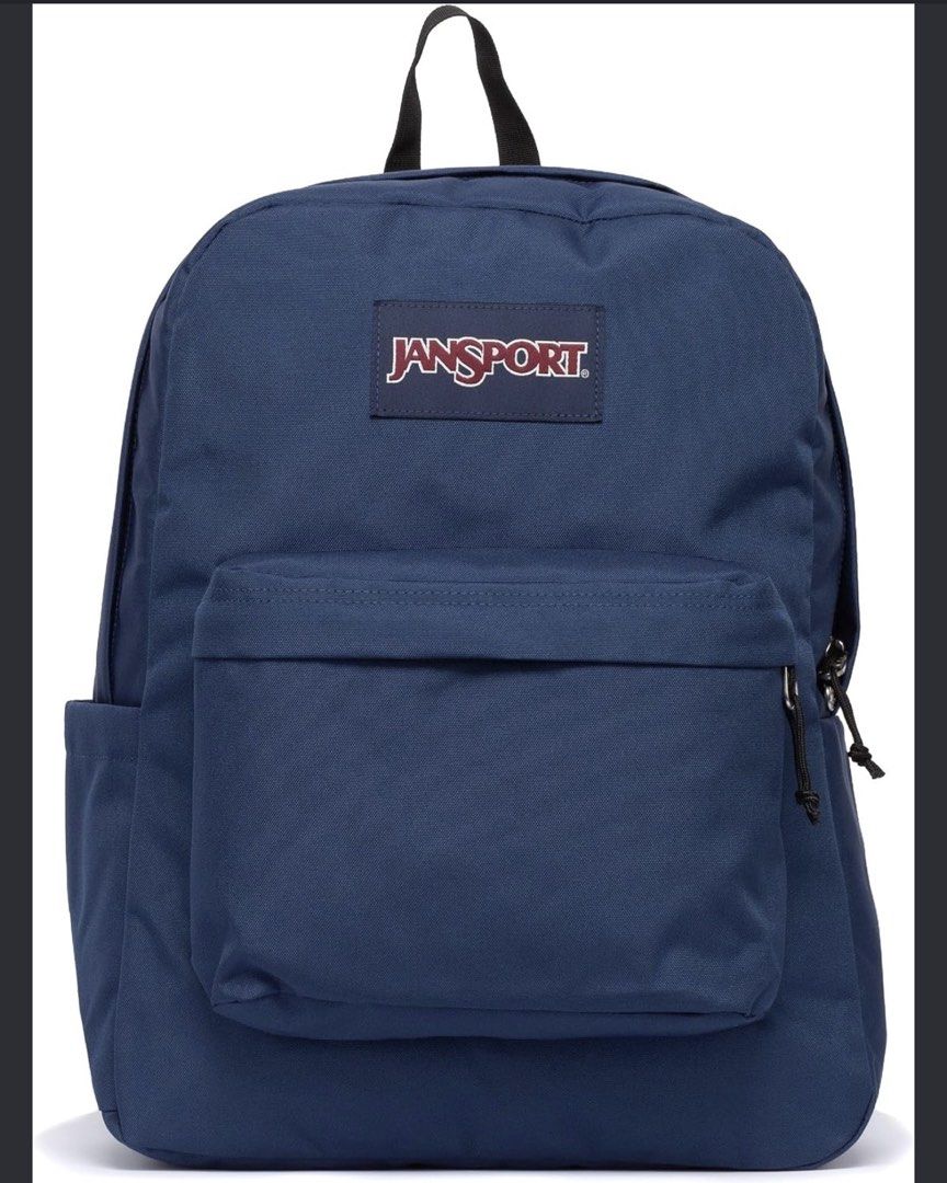Jansport Superbreak Navy Backpack 25L (Category: Luxury Bags & Wallets) located in Angeles City. Submitted by holyfabclothing (Listing ID 1464213009, Image 1). Description: - Classic Jansport Superbreak backpack in navy - Spacious 25L capacity - Features a convenient front zippered pocket - Large main compartment for all your essentials - Made with durable material, built to last - Ideal for school, work, or everyday adventures - Brand new with o