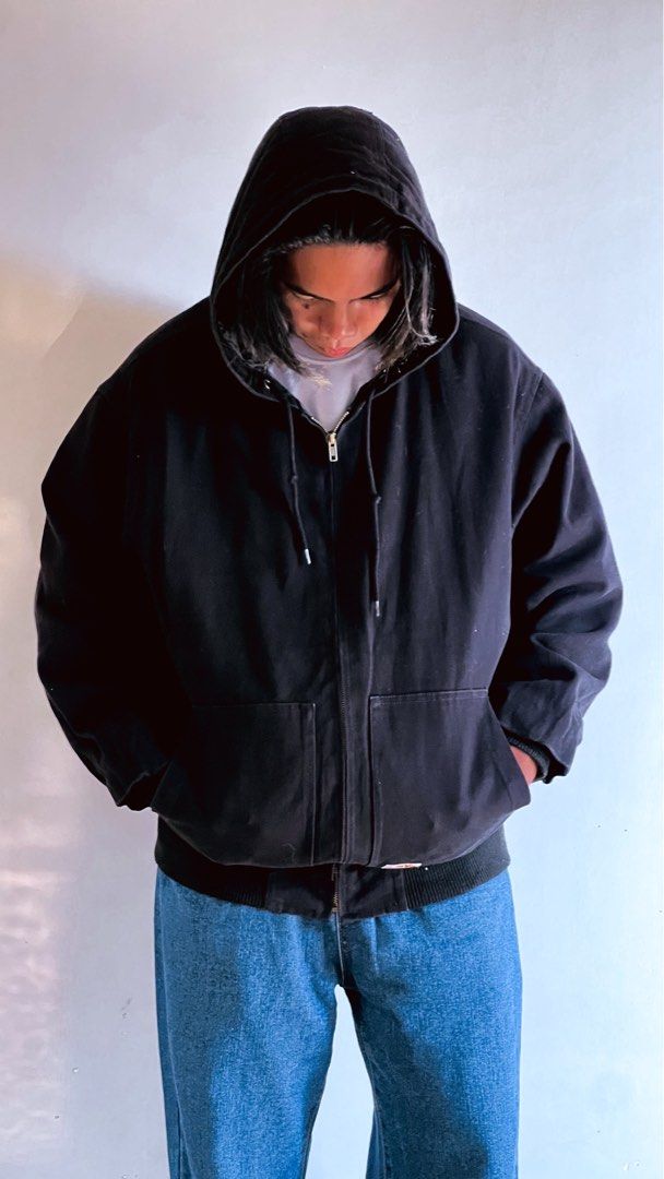JaVa Duck Canvas Workwear Hoodie (Category: Coats, Jackets and Outerwear) located in Guimba. Submitted by arcaiv (Listing ID 1464275572, Image 3). Description: JaVa Heavy Canvas Hooded Workwear Jacket Length:28 Width: 26 Color rate: 9.9 Condition: 9.9 No issue.
