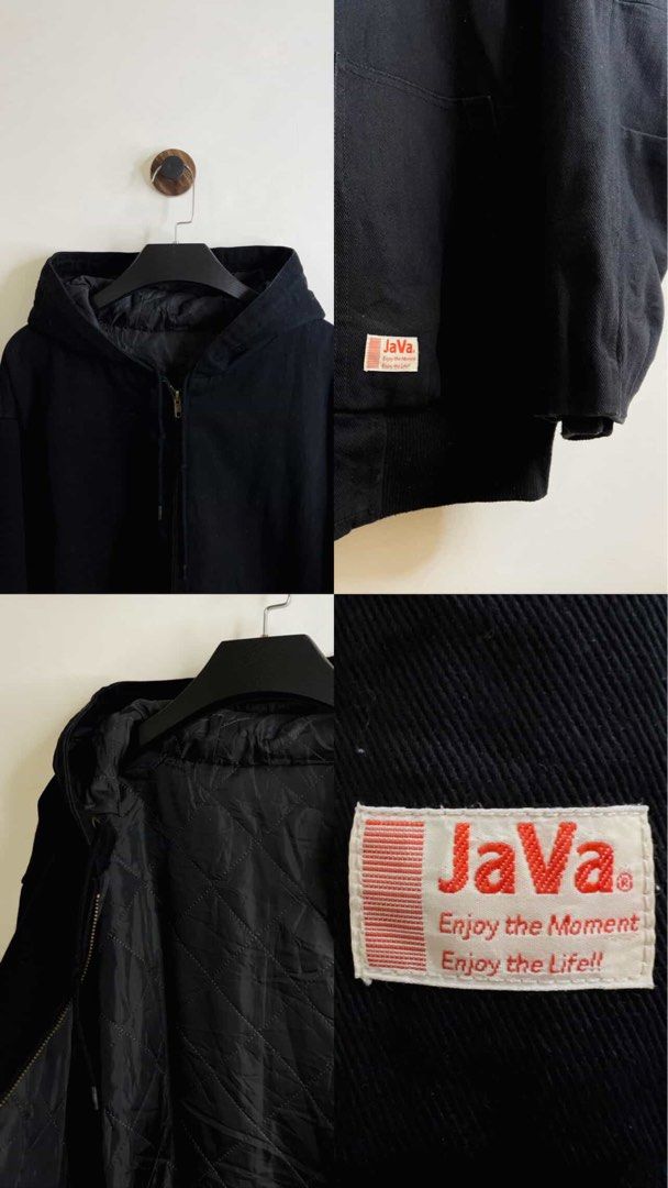 JaVa Duck Canvas Workwear Hoodie (Category: Coats, Jackets and Outerwear) located in Guimba. Submitted by arcaiv (Listing ID 1464275572, Image 2). Description: JaVa Heavy Canvas Hooded Workwear Jacket Length:28 Width: 26 Color rate: 9.9 Condition: 9.9 No issue.