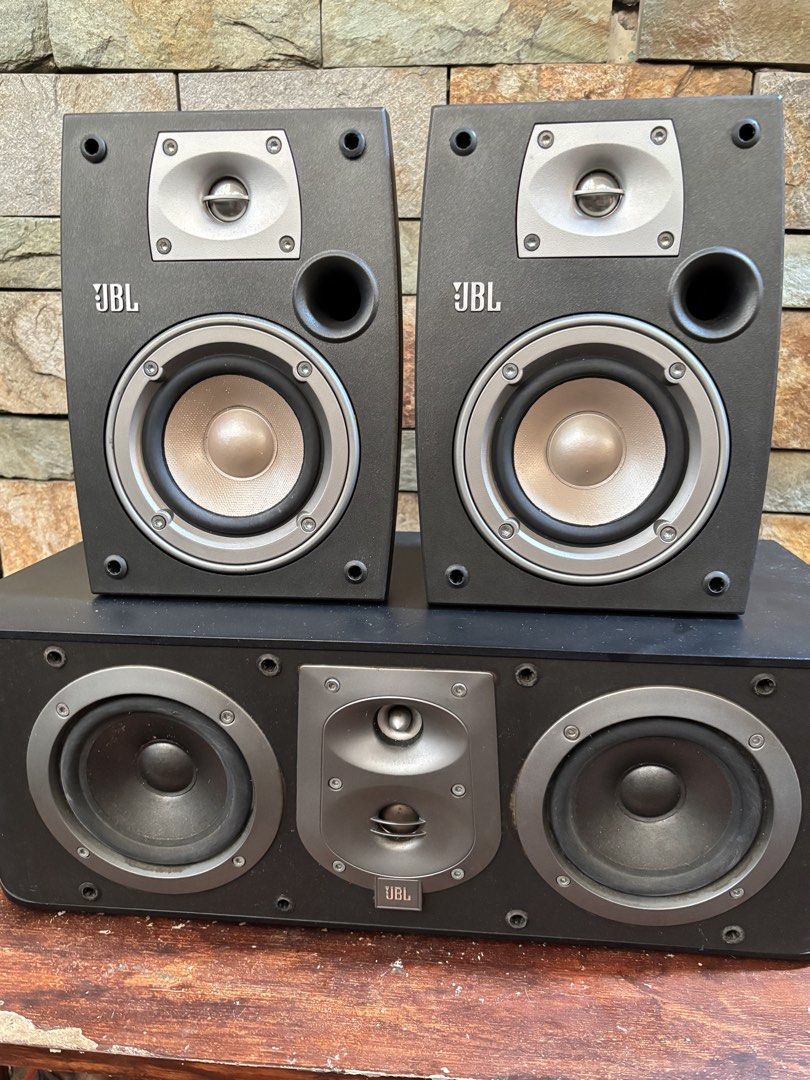 JBL Center and Surrounds Set (Category: Soundbars, Speakers & Amplifiers) located in Quezon City. Submitted by jaycpineda (Listing ID 1464171903, Image 2). Description: Jbl center and surrounds Jbl Surround Nirthridge Series N24 JBL center ES Series ES25C Both in good working condition No repair Personal used Rfs Decluttering Rush Selling 14k Qc area dm me.